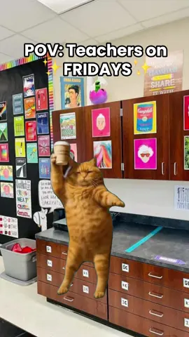 Congratulations teachers! You made it through another week of school🤗✨ #Meme #MemeCut 