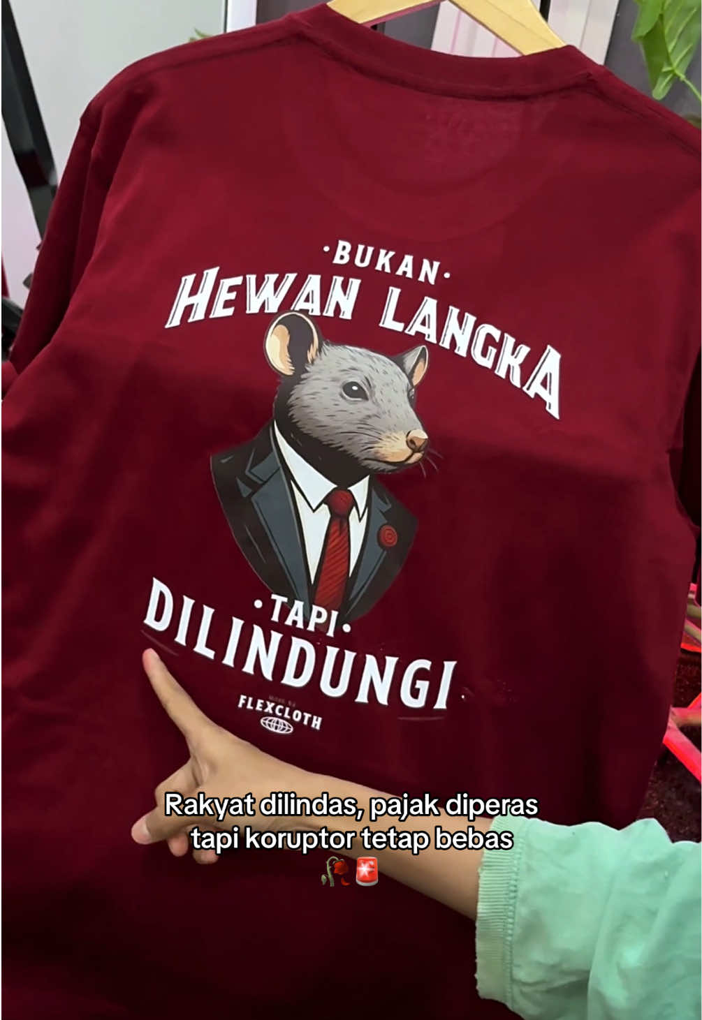 Gak bisa ikut demo gak masalah, tetap suarakan dengan kaos ini🔥✊ #demodpr #koruptor #tikustikuskantor #bajuviral 