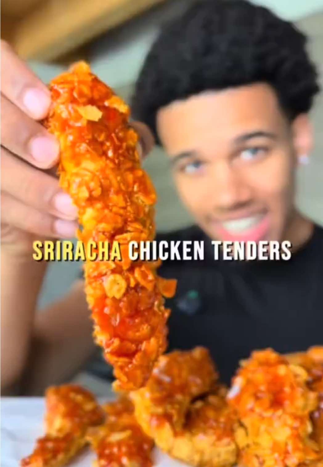 Die besten und schärfsten Sriracha Chicken Tender 🍗💪🏾 #highprotein #ernährung #diät #fyp 