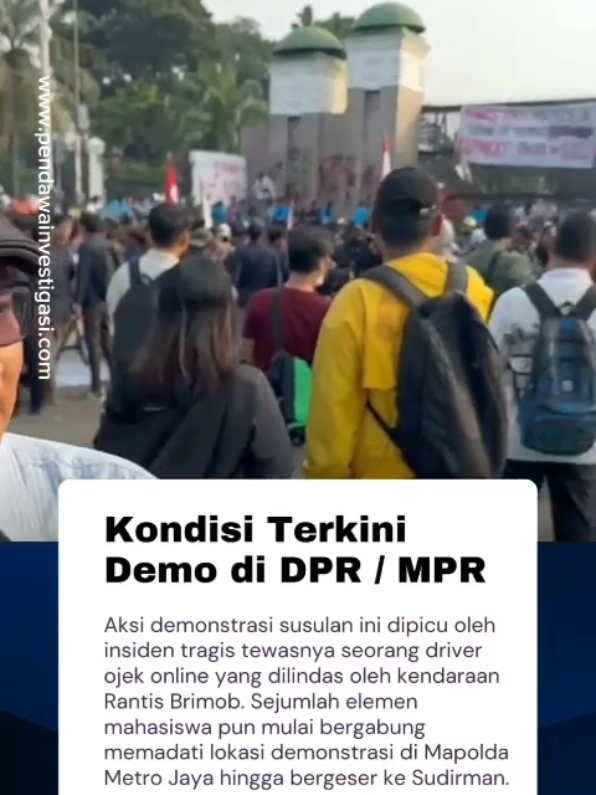 situasi sore ini di depan gedung dpr /mpr #breakingnews #fyppppppppppppppppppppppp #bubarkandpr #pendawatv #shortvideo 