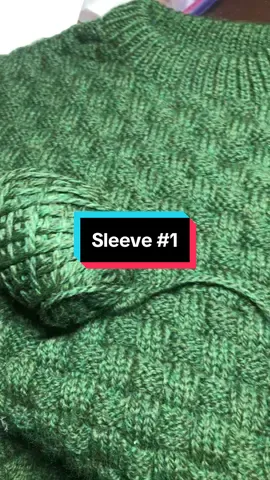 30 rounds in on sleeve #1!! #knitting #knittok 