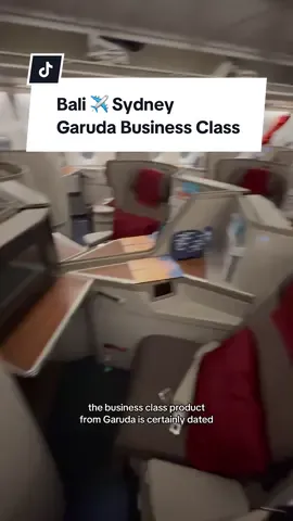 Flying Bali ✈️ Sydney in Garuda business class.  #garudaindonesia #bali #businessclass #travel 