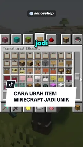 Cara ubah item Minecraft jadi unik #Minecraft #minecraftindonesia 