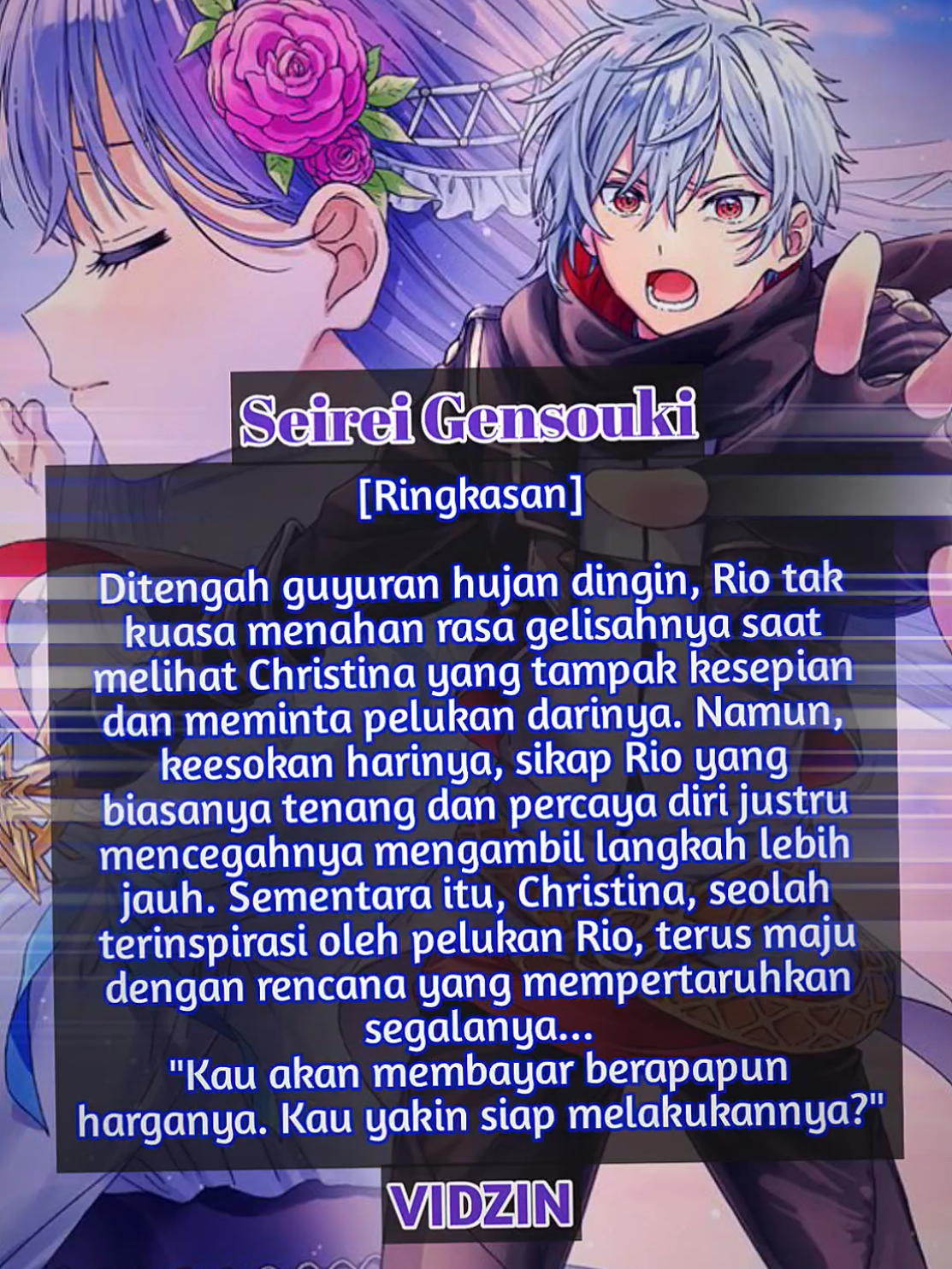 Ringkasan] Keputusannya yang mengejutkan itu sangat menyayat hati... Ditengah guyuran hujan dingin, Rio tak kuasa menahan rasa gelisahnya saat melihat Christina yang tampak kesepian dan meminta pelukan darinya. Namun, keesokan harinya, sikap Rio yang biasanya tenang dan percaya diri justru mencegahnya mengambil langkah lebih jauh. Sementara itu, Christina, seolah terinspirasi oleh pelukan Rio, terus maju dengan rencana yang mempertaruhkan segalanya... 