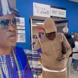 Oba Oluwo of Iwo, His Royal Majesty Oba Adewale Rasheed, is standing in front of a Service Canada office, specifically at a counter or area related to the renewal of his passport service. Service Canada is a government agency that offers various services and benefits to citizens, including passport services. Congratulations to kabiyesi