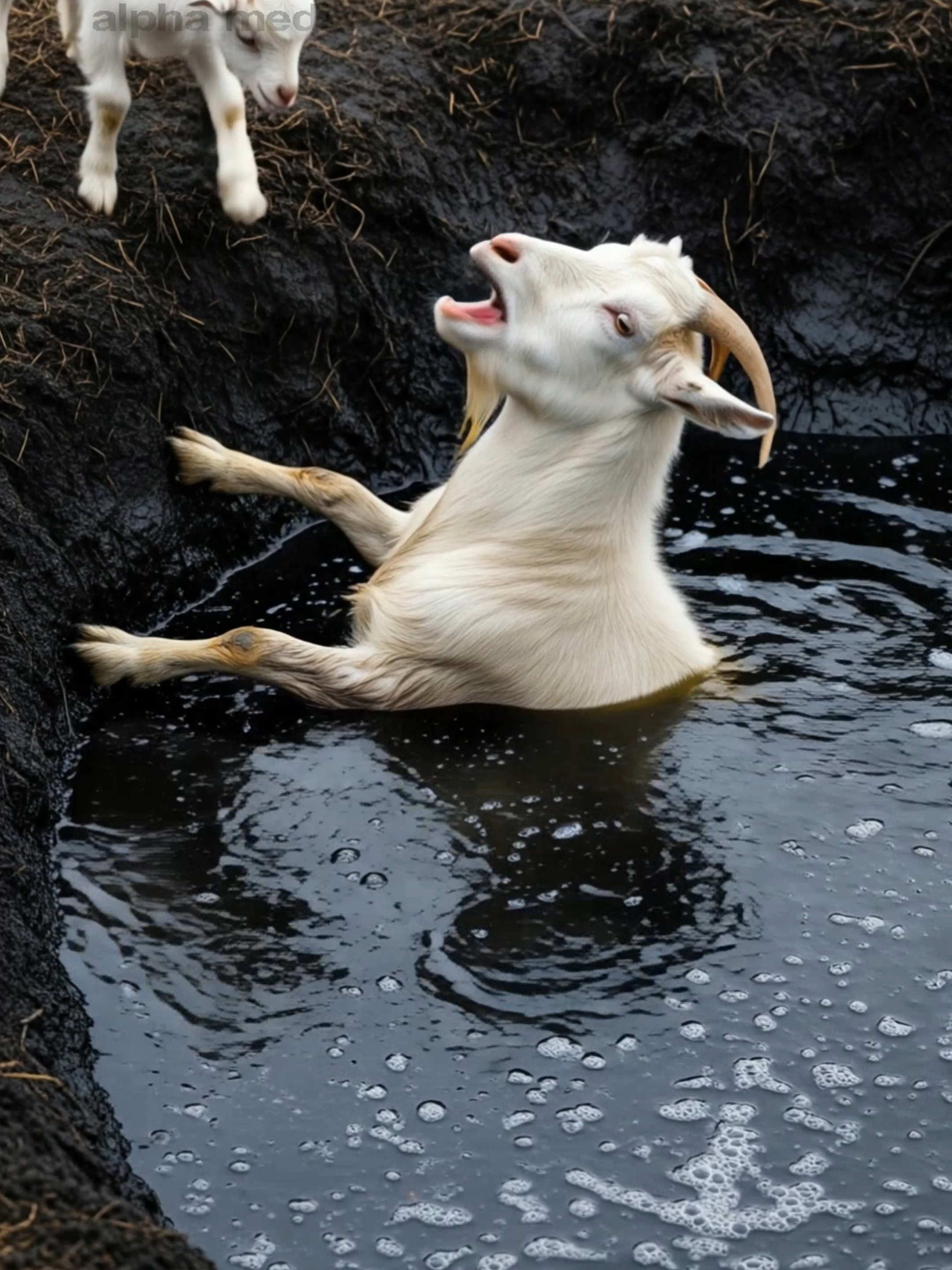 goat oily pit #shorts #humanity #usa #animals #animal #pets #animallover #wildlife #animallif #petanimals #cuteanimal #babyanimal #animalstories #animalloversoftiktok #wildanimals #forest #doglover #eaglerescue #labrador #zebra