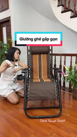 Giường ghế gấp gọn #nguyetviettel #tiktokshop #ghegapgon #giuonggapgon 