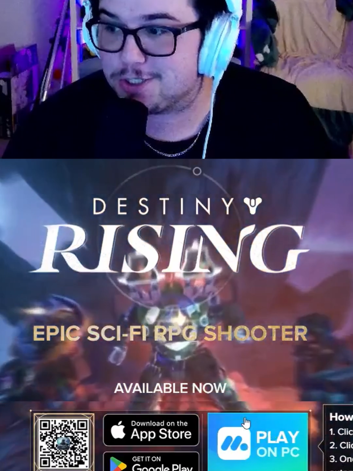 Playing Destiny Rising on PC is easier then you might think! It ran perfectly, and looked amazing! #DestinyRising #gaming #shootergame #paidpartnership #daddyditto 