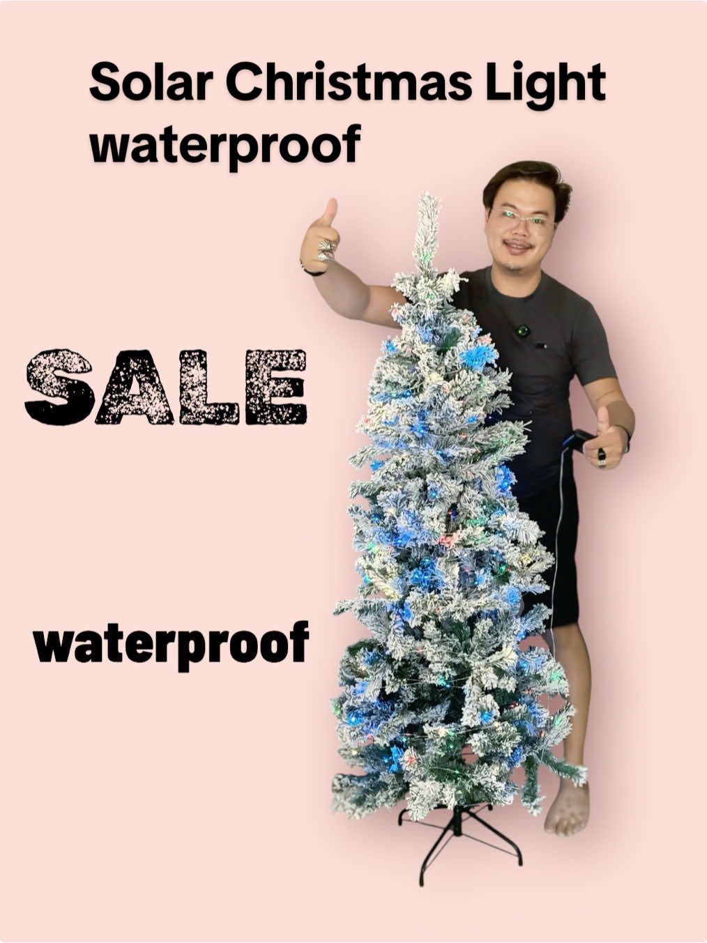 waterproof na , solar power pa kaya ang tipid sa kuryente kapag gamit mo ang waterproof Solar xmas light #solarpower #solarchristmaslights #solarlight #christmaslights #xmasdecor 