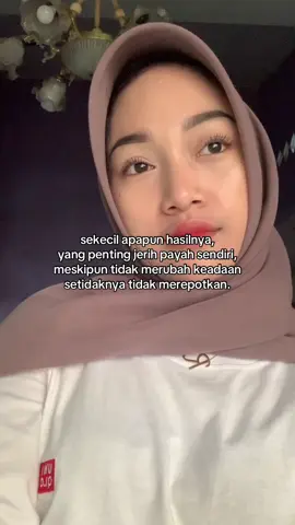 tidak perlu banyak yang penting dicukupkan