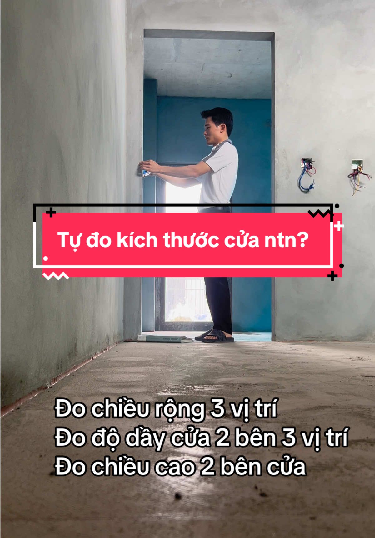 Tự đo kích thước cửa để sản xuất cửa nhựa composite tại Viethome . Tiết kiệm rẻ nhanh #noithatviethome #cuaviethome #xuhuong #tet2026 #cuanhuacomposite 