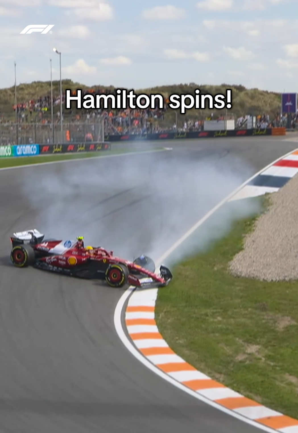 a smooth save for lewis 😎 #f1 #dutchgp #lewishamilton #ferrari #Motorsport 