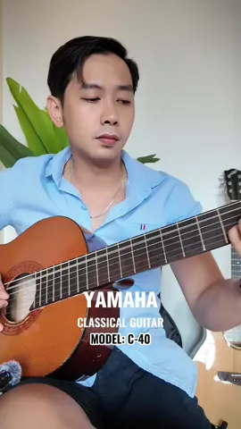 This Yamaha C-40 is around 15 yrs old and this is the 1st time it’s been fixed. Satisfied naman si client sa nagawa natin ☺️ #guitarsetup #guitarrepair #yamahaguitar #classicalguitar 