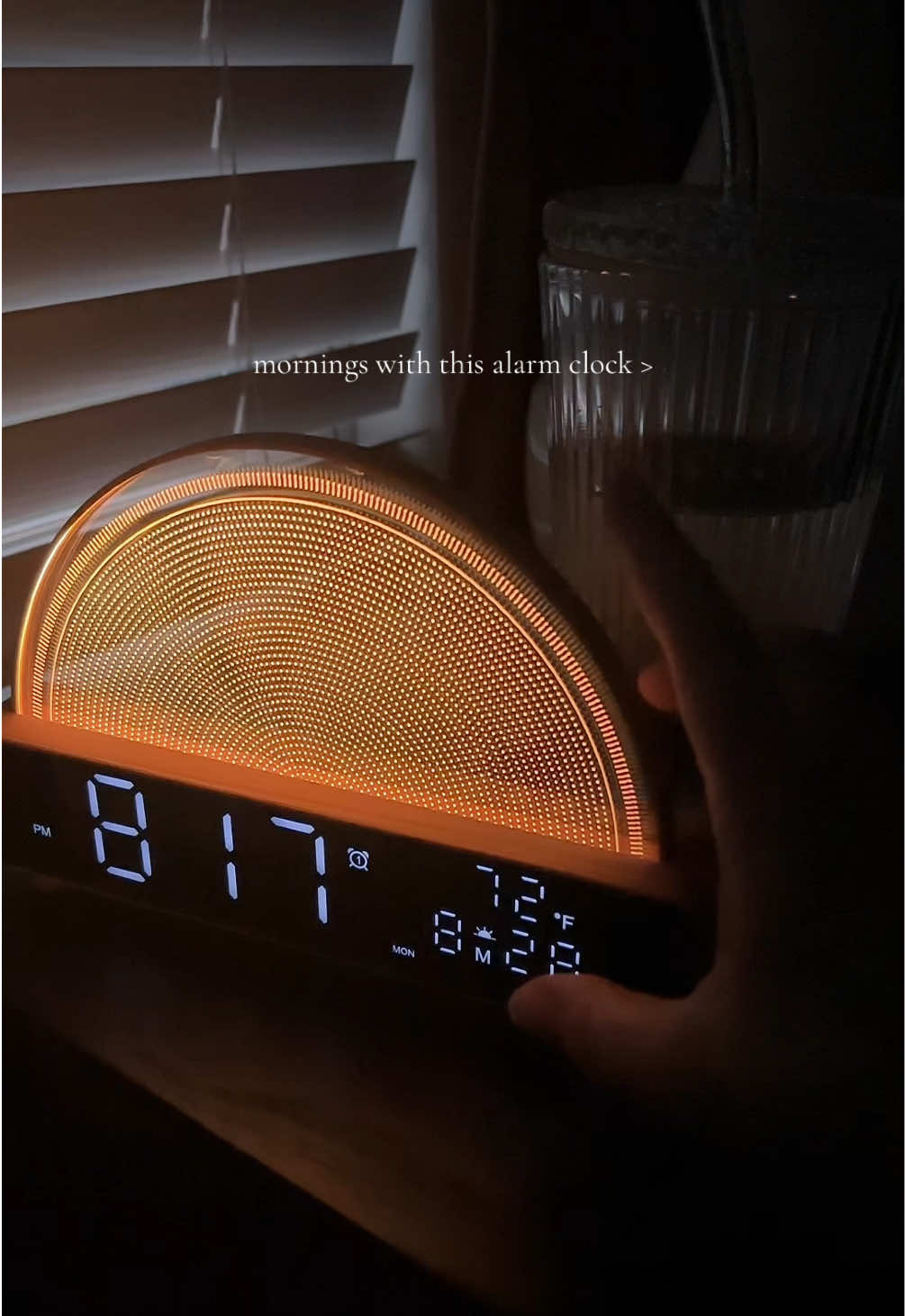 Love a good sunrise alarm clock ☀️ #sunrisealarmclock #alarmclock #ambientlight #ambient #toddlersoftiktok 