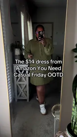 This $14 dress arrived in the mail yesterday from @Amazon at the perfect time for #casualfriday! It has pockets and it’s oversized and it looks super cute styled with @adidas sneakers!! Linked in my @LTK for you guys!!! Xx  #amazonmusthaves #amazonfashionfinds #OOTD #casualstyle 