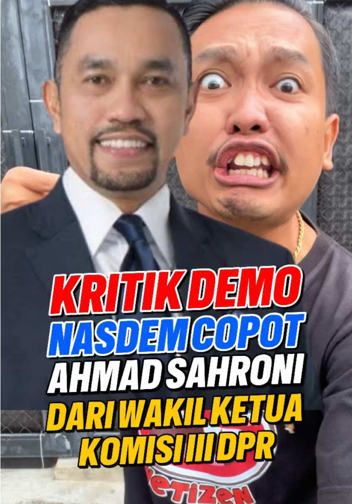 Imbas Kritik Demo, Nasdem Copot Ahmad Sahroni Dari Wakil Ketua Komisi III DPR RI Sumber Informasi Berita : Beritasatu @beritasatu  #dpr #nasdem #sahroni #demo 