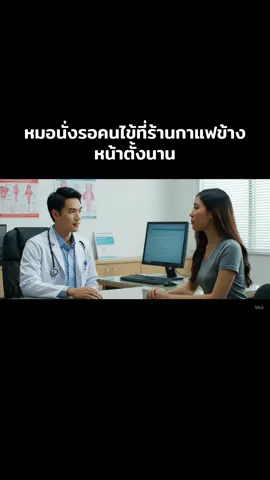 พอเห็นคนไข้มา หมอก็ค่อยๆจิบกาแฟให้หมดแล้วเข้ามาครับ #คลิปฮาๆ #คลิปตลก #คลินิก 