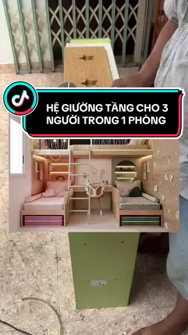 Thành quả hệ giường tầng cho 3 người độc lập như vậy ổn không anh chị #phuc_nha_dep #trangtrinhadep #caitaonhacu #noithatnhatrang #LearnOnTikTok 