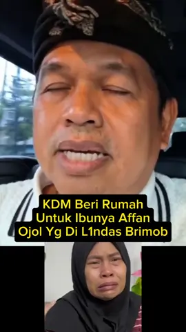 kdm beri rumah buat ibunya Affan ojol yg MD #affan #kdm #dedimulyadi #ojol #brimob