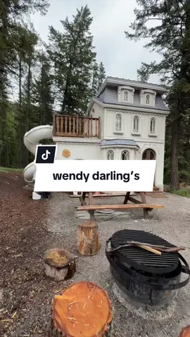 Wendy Darling’s Townhouse 📍at Charmed Resorts in Blairmore, Alberta  @Charmed  #peterpan #disney #travel #fyp #fantasy 