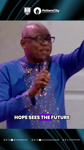 Hope paints the picture of your future. Faith brings that picture to life today. If you lose hope, you stop seeing the future God has for you,  and your faith has nothing to activate. Hold on to hope and let faith pull your tomorrow into your today! #HopeAndFaith #ProphetNanaseiOpokuSarkodie #PottersCity #FaithInAction #fyp 