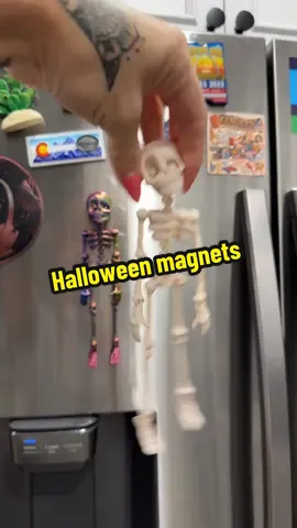 How fun are these fridge magnets for spooky season!? Throw some on the microwave too ☠️