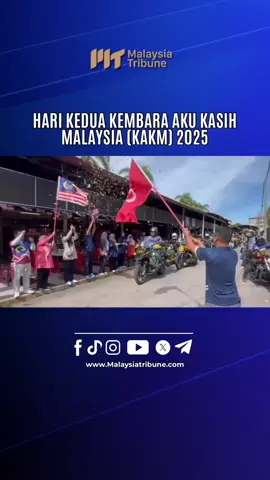 Ahli Dewan Undangan Negeri (ADUN) Kota Lama, Dr. Hafidzah Mustakim menyempurnakan acara pelepasan Program Kembara Aku Kasih Malaysia (KAKM) 2025 yang memasuki hari kedua perjalanan melibatkan jarak sejauh 381 kilometer merentasi Kedah, Perak, Kelantan dan Terengganu. #malaysiatribune #beritasemasa #konvoimerdeka🇲🇾🇲🇾 #KAKM