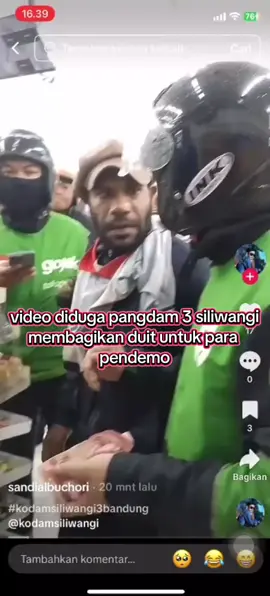 Diduga pangdam 3 siliwangi bagi duit dan dukung demo