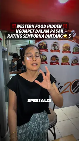 WESTERN FOOD HIDDEN DALAM PASAR.. ini layak dicoba dan harganya yang pasti ga bikim sakit hati.. 📍SIS 20 SOLO PASAR JEBRES  PASAR JEBRES SOLO LANTAI 2  BUKA SETIAP HARI  (09.00-19.30) ✅HALAL #kulinersolo #kulinersoloenak #kulinersolomurah #kulinerpasar #hiddengems         