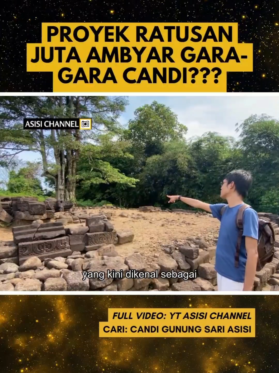Proyek ratusan juta buyar, gara-gara candi? Mau heran tapi ini di Magelang! Di puncak sebuah bukit, tersembunyi tanah yang disakralkan para spiritualis dan menjadi tempat bertapa hingga zaman modern. Namun ketika sebuah stasiun televisi hendak memasang menara, alam seolah menjawab dengan memunculkan candi,  yang kini dikenal sebagai Candi Gunungsari. Benarkah inilah pusat semesta terawal dan tersuci, yang jauh lebih tua dari Borobudur? 👉 FULL VIDEO, SEARCH DI YOUTUBE: CANDI GUNUNG SARI ASISI #EdukasiSejarah #candi #sejarahindonesia #sejarahnusantara #ASISIChannel 