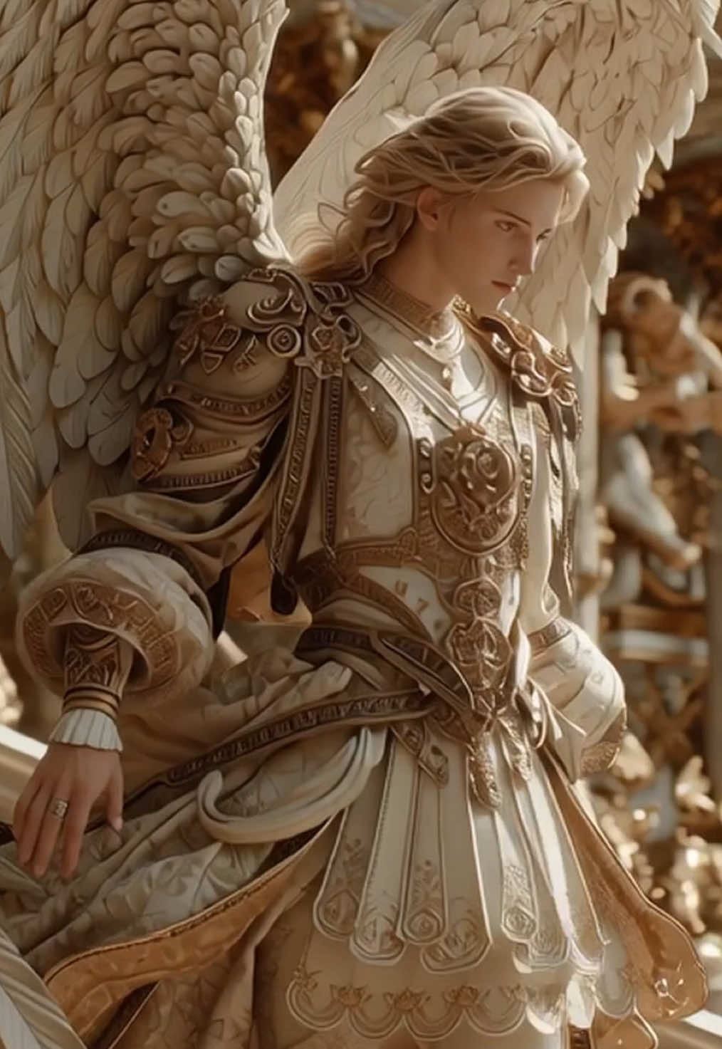 On the Heavenly Stairs II 🪽🤍 Twelve Archangels ✨ On the Heavenly Stairs continue… Twelve Archangels descend from the heavens. Who is your guardian angel? #a#angela#archangelsa#aiartcelestial #twelvearchangels