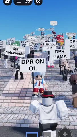 Terpantau saat ini aliansi masyarakat roblox sudah berhasil menduduki gedung DPR!! Map: Demo DPR @Young  #roblox #demodpr #robloxfyp  #fyp