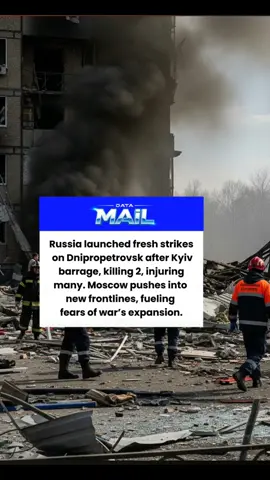 Just hours after pounding Kyiv with one of the deadliest barrages in months, Russia struck Ukraine’s Dnipropetrovsk region overnight, killing two civilians and injuring several others. Drone and missile attacks ripped through Synelnyky district and Dnipro city, leaving widespread destruction. The strikes follow a deadly assault on Kyiv that killed at least 23 people and damaged EU and British diplomatic missions. Ukrainian officials admitted that Russian troops have begun pushing into Dnipropetrovsk, a region not officially claimed by Moscow, raising fears of a widening front. While Kyiv says its forces stopped advances, hostilities continue in multiple contested areas.