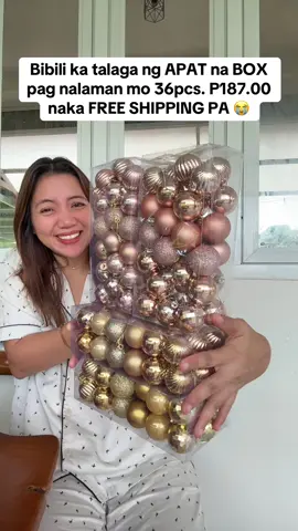 Grabe sobrang mura talaga ngayon 🥹 #christmasball #christmasballs 
