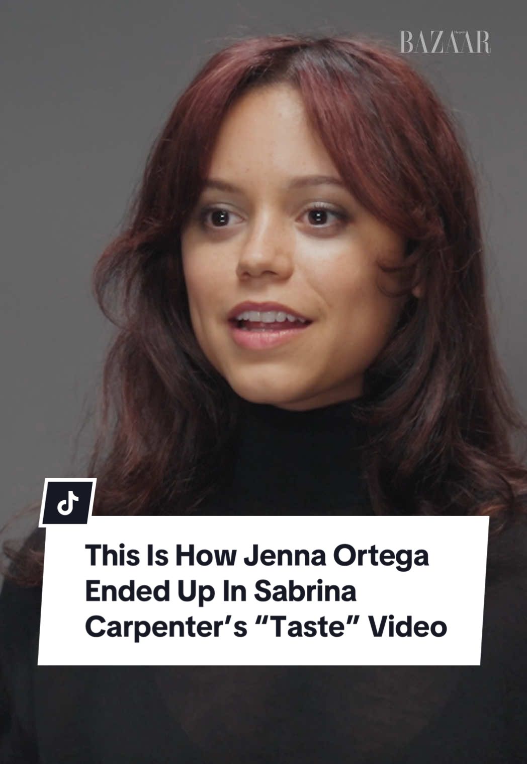@Sabrina Carpenter’s #MansBestFriend is officially yours. Here, watch as longtime friend of the singer and our June 2025 cover star #JennaOrtega opens up about how she ended up starring in the pop star’s “Taste” music video.  