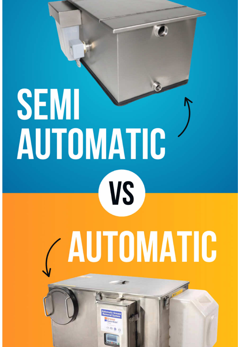 Let’s break down the key differences between Semi-Automatic and Automatic grease traps. 👆 Automatic grease traps such as Grease Guardian, automatically remove grease, cut maintenance costs and collect high quality grease ready for biofuel♻️ 🌐Visit www.greaseguardian.com #fyp #plumbing #commercialkitchen #biofuel #greasetrap 