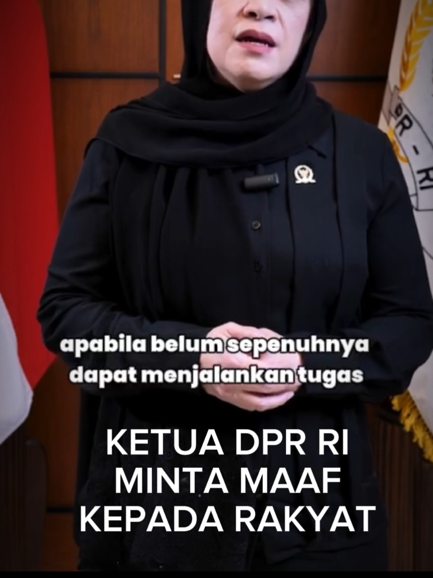 Ketua DPR RI, Puan Maharani, meminta maaf kepada rakyat Indonesia, atas perilaku seluruh anggotanya, yang menyakitkan hati rakyat. #ketua #ketuadprri #puanmaharani #maaf #maafkanaku #maafkanlah #maafkansaya 