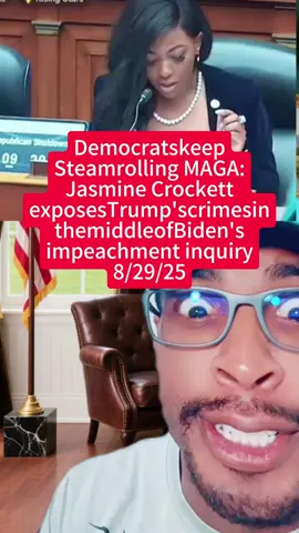 Jasmine Crockett exposes Donald Trump’s crimes while in the middle of the Biden impeachment inquiry. #fever #puka storm#tsunami #nflnews vs #nflrookies #pukanacuaformvp #ramsfootball #entertainmentnews #nflstories #sportsstories #nfltiktok #nflfootball #pukanacua #nflrookieoftheyear #nfl