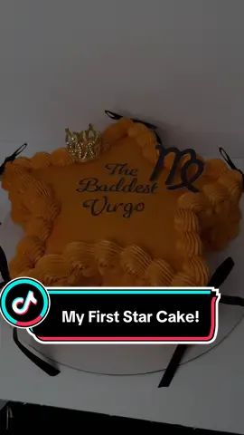 My first time making a Star cake 😍 #CustomCakes #luxurycakes #starcakes #virgoszn 