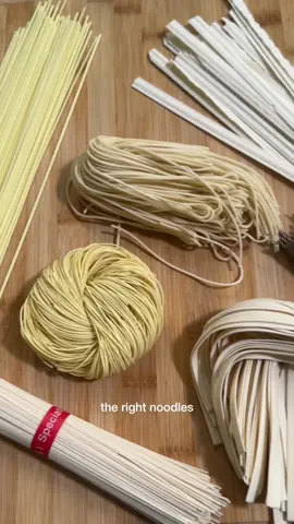 Ep. 10 of Chinese Pantry Talk: Store-Bought Wheat Noodles My rule of thumb is to look at the ingredient list so you know if it’s pure wheat noodles, or with added alkaline solution and egg, or even food coloring.  •Thin dried wheat noodles (挂面 gua mian, plain, Shanghai, Yangchun noodles, somen): best for simple noodle soups and scallion oil noodles. • Broad dried wheat noodles (刀削面 daoxiaomian, knife-cut or sliced noodles): great for Northern Chinese–style dishes like hot oil–drizzled noodles (you po mian), or with hearty, saucy toppings like beef and stir-fried eggs. •Semi-fresh noodles (from the refrigerated section): available in different thicknesses. My favorites are alkaline noodles for Sichuan dan dan noodles, zhajiang noodles, and Yibin burning noodles; and Lanzhou noodles with added gluten for Lanzhou-style beef noodles. •Dried alkaline noodles (碱水面 jianshui mian): wheat noodles made with alkaline solution. These are the closest to the noodles used in many southern Chinese noodles like Sichuan dry-tossed noodles, cold noodles, or Wuhan hot and dry noodles. • Egg noodles (鸡蛋面 jidan mian): wheat noodles made with egg, best for Cantonese dishes. The thin egg noodles are great for stir-fried noodles (chow mein) and thicker varieties for lo mein  •Wonton noodles (云吞面): a special type of egg noodle made with alkaline and pressed for extra springiness. I prefer the frozen version over dried. I don’t limit my noodle choices to just Chinese products — I also use frozen Korean jjajangmyeon noodles, or buckwheat noodles for cold dishes (buckwheat noodles are also eaten in China). #chinesefood #noodles 