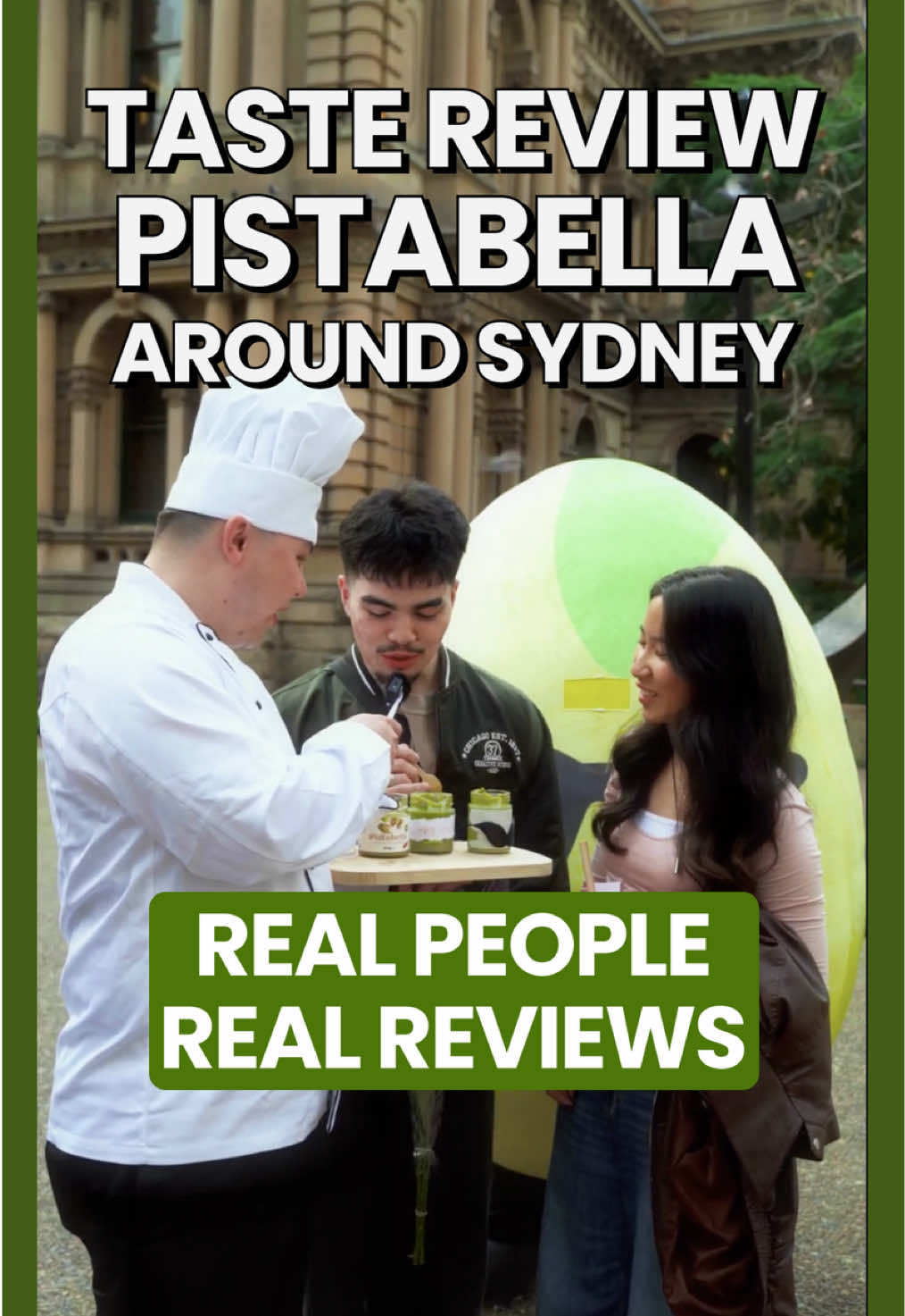 We put it up for the real test, we went into the streets of Sydney with the one and only Mr. Pistabello to let REAL people try Pistabella, and compare our creamy pistachio spread. We put it to the test against other spreads and the verdict was clear: everyone loved Pistabella the most!💚 Grab yours today at your nearest Coles, or get our exclusive online mixed bundles to enjoy Pistabella in even more delicious ways.🤩💚 #pistabella #pistachiolovers #pistachioicecream #pistachiospread#pistachios