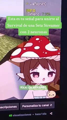 Kick: @LaRichiMC 🍄 #larichimc #streamer #Minecraft #servidor 