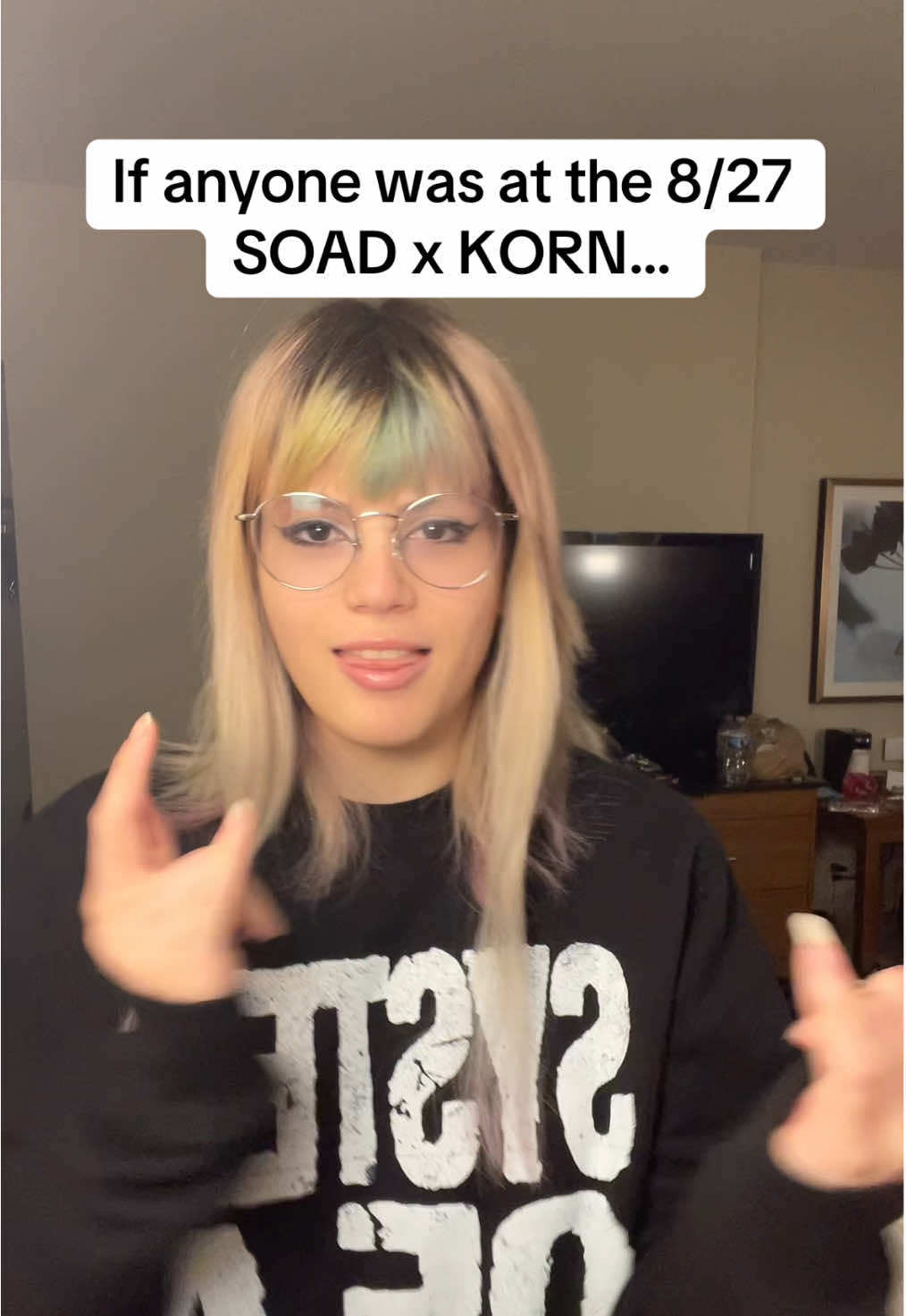 #greenscreen please reach my people! #systemofadown #korn #metal #metlifestadium 