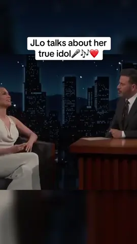 Jennifer Lopez opens up about her true idol 🎶#jlo #jimmykimmel #fyp #you #idol 