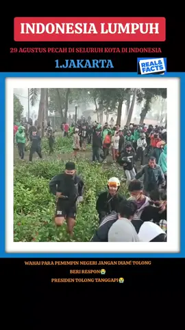 aksi serentak di seluruh kota di Indonesia pecah 29 Agustus 2025,gelombang semua elemen massa tak terbendung. #dpr #demo 
