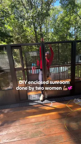 Probably my favorite project thus far. #sunroom #deck #renovation @Lowe’s 