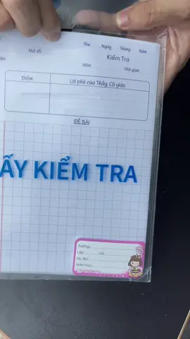 Bộ giấy kiểm tra#giaykiemtra #bevaolop1 #vanphongpham #dodunghoctap 