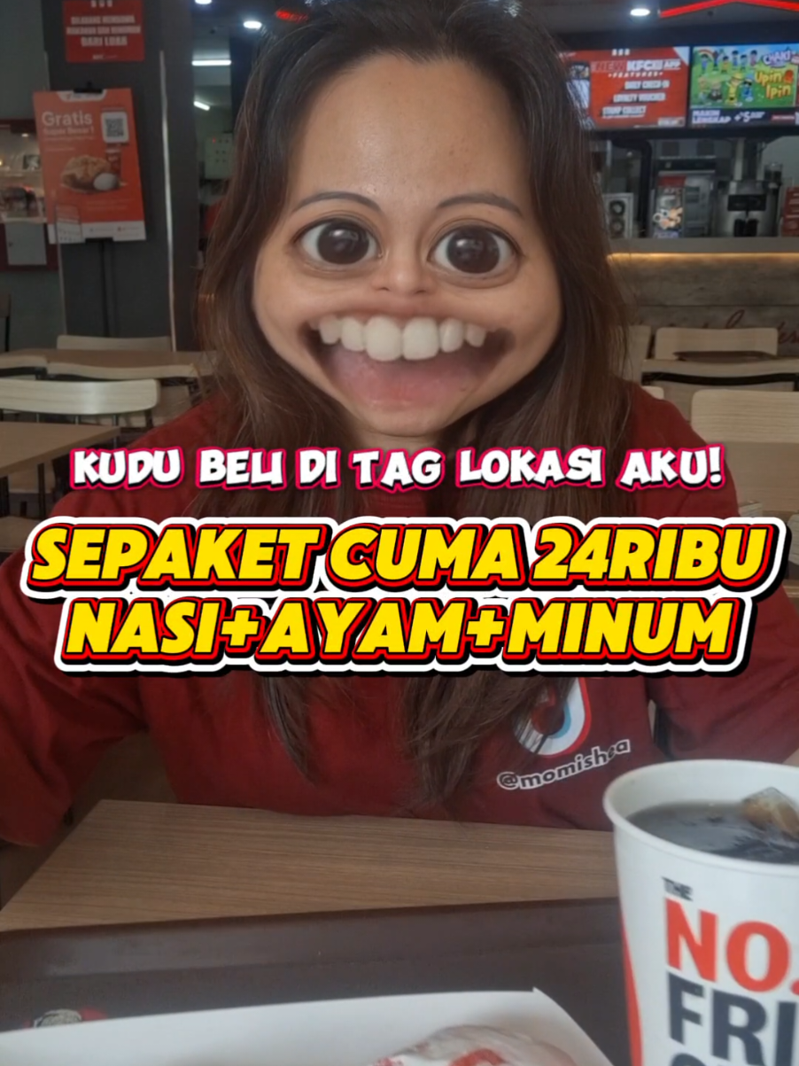 uwaaooo.. makan kfc tiap hari ga udah bisa nih ga perlu promo ditanggal tertentu caranya gimana?  tinggal klik tag lokasi yang aku sematin pilih menu yang kalian mau bayar tukarkan evoucher ke kfc terdekat dari lokasimu! #jelajahbegahmula #promomakangajian #kfc #promokfc #demodpr 