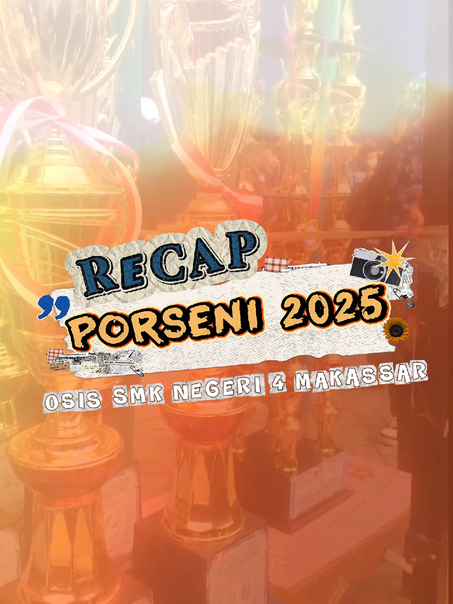 Assalamualaikum warahmatullahi wabarakatuh  Alhamdulillah, PORSENI OSIS SMK Negeri 4 Makassar telah dilaksanakan pada 11–15 Agustus 2025. Terima kasih untuk seluruh Peserta, Panitia Pelaksana, serta pihak-pihak yang telah berpartisipasi dan berkontribusi dalam memeriahkan acara ini. Mari terus semangat berprestasi dan menjunjung tinggi sportivitas‼️💪🎨🏆 Mari lihat rekapan keseruan pelaksanaan PORSENI 2025 pada video di atas‼️