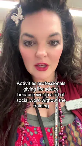 I may have actually told this to a resident, she laughed #activityshift #snf #activitydirector #socialwork #ltc 